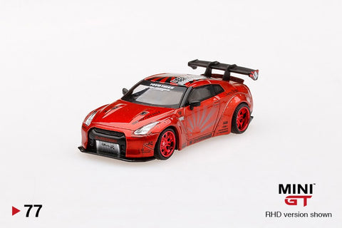 1/64 LB Works Nissan GT-R R35 Type 1 Rear Wing ver 1+2 Candy Red (RHD)