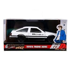 Hollywood Rides 1:24 DieCast Vehicle - 1986 Toyota Trueno AE86 W/Takumi Figure