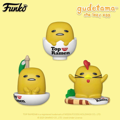 Funko Pop! Sanrio: Gudetama X Nissin Set of 3